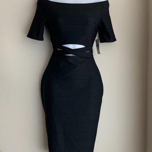 Fashion Nova - Black Off Shoulder Dress